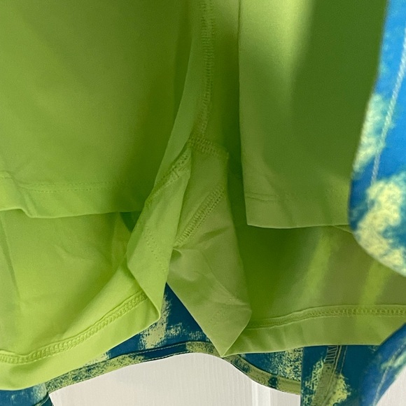 NWT North Face athletic skort size XXXL women’s bright green and blue - Picture 3 of 6